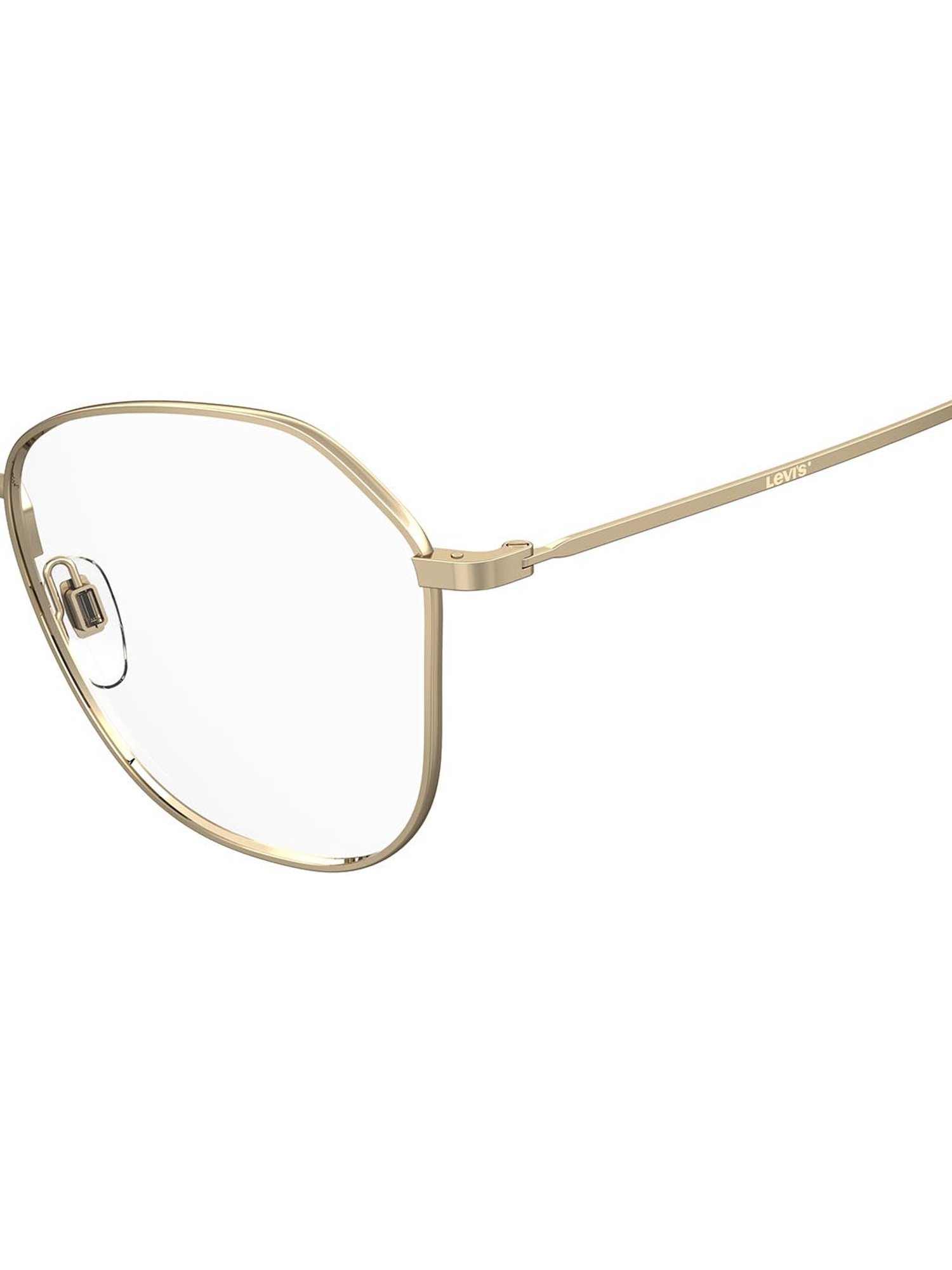 Levi's Gold Geometric Eye Frames for Women