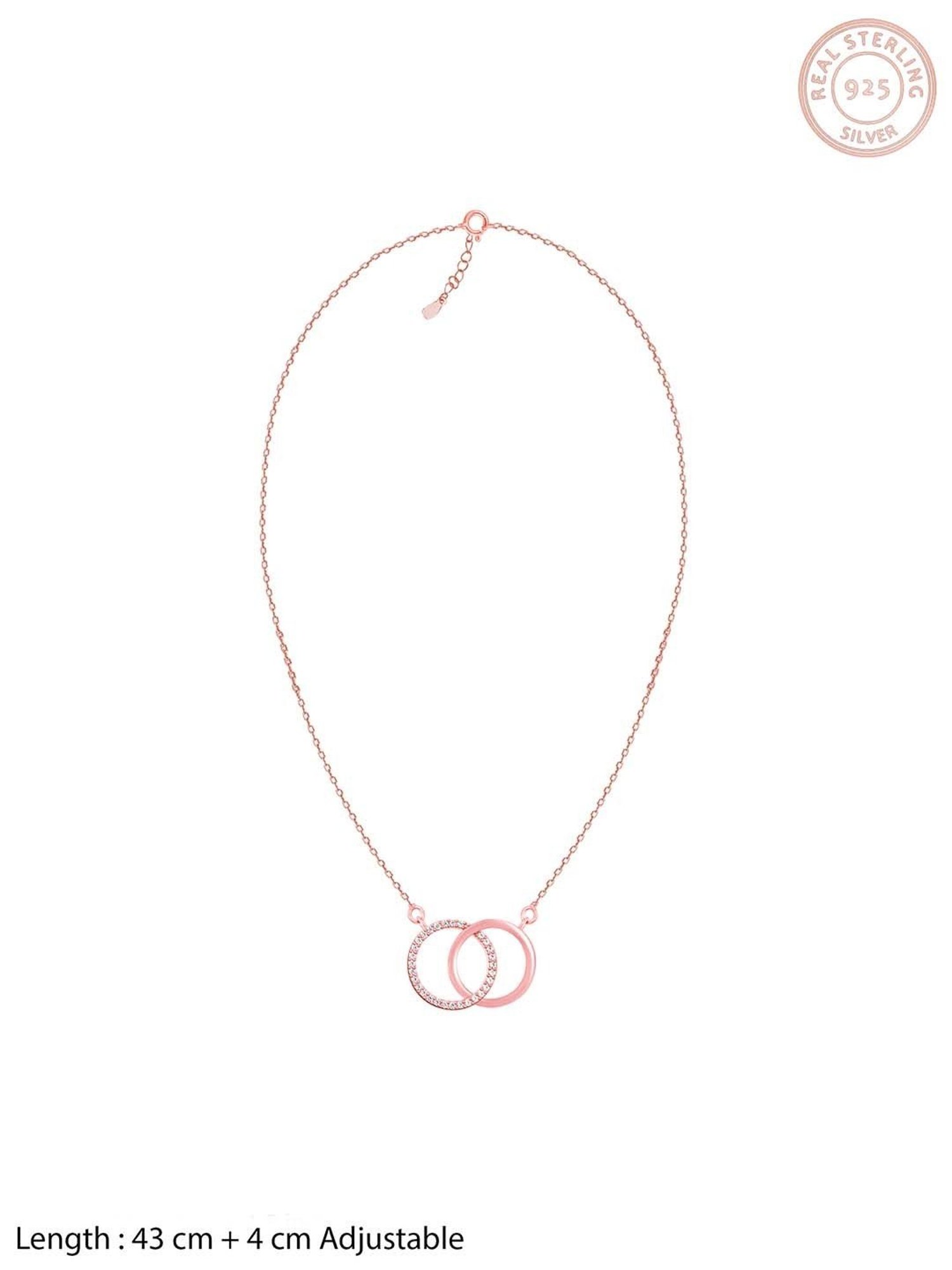 GIVA 92.5 Sterling Silver Alluring Necklace for Women