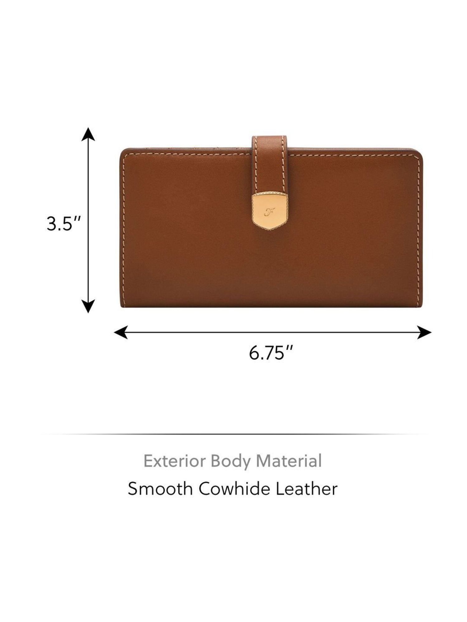 Fossil Brown Solid Bi-Fold Wallet