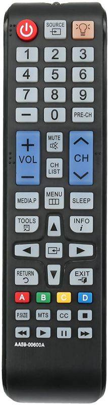 AA59-00600A Replaced Remote fit for Samsung TV UN22F5000 UN32F5000 UN40F5000 UN46F5000 UN50F5000 UN40EH6000 UN40EH6050 UN46EH6000 UN46EH6050 UN50EH6000 UN50EH6050 UN55EH6000 UN55EH6050 UN60EH6000