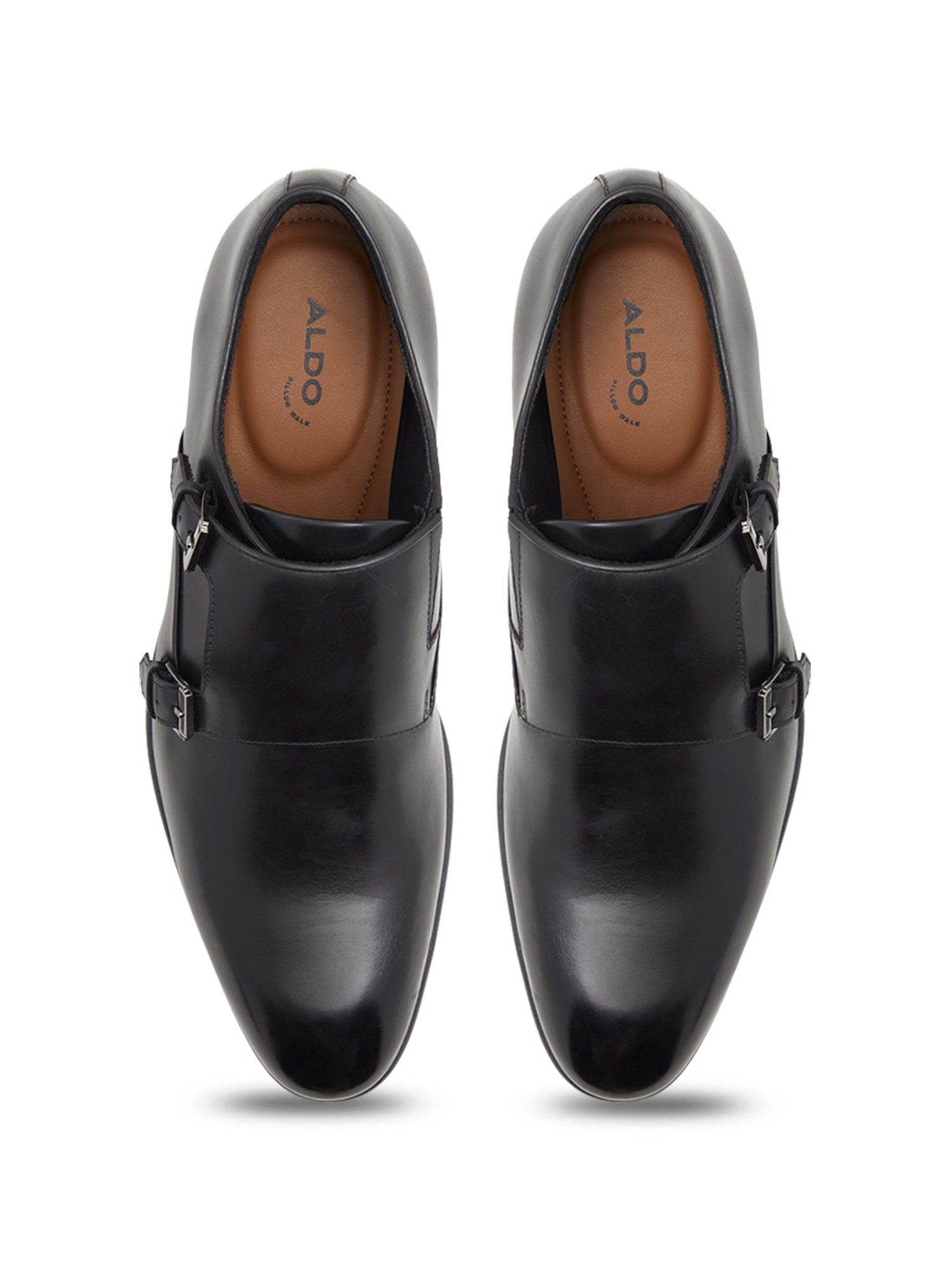 Aldo Men's Black Monk Shoes