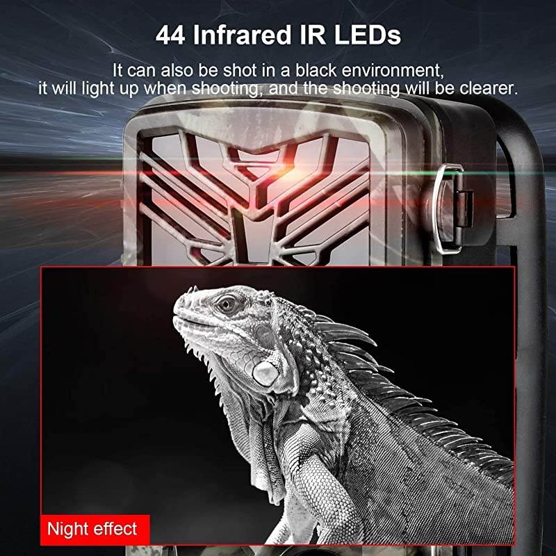 Trail Camera &ndash; 12MP 1080P FHD Wildlife Scouting Hunting Camera with 30 pcs Infra LEDs up to 65ft/20m for Wildlife Scouting Digital Surveillance Waterproof IP65