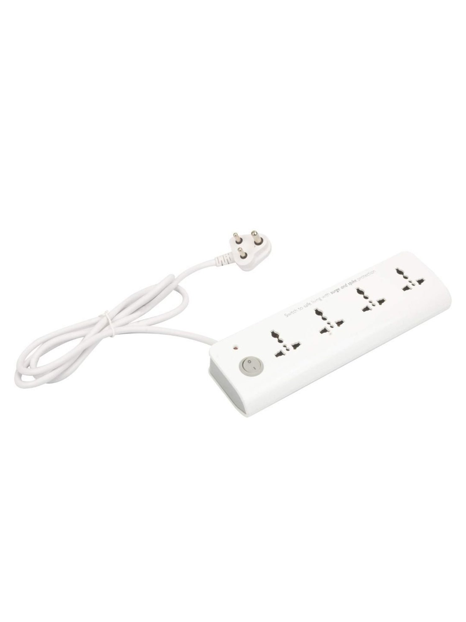 EcoLink 6A 4-Way Spike and Surge Guard - Pack of 2 (White)