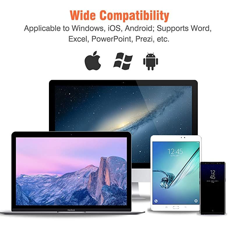 Wireless Presenter Remote  RF 24GHz USB Presentation Remote Control PowerPoint Presentation Clicker for KeynotePPTMacPC