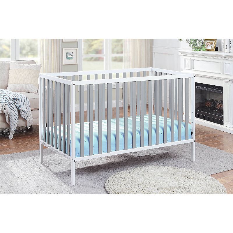 Suite Bebe Deux Remi Island Crib - White/Gray