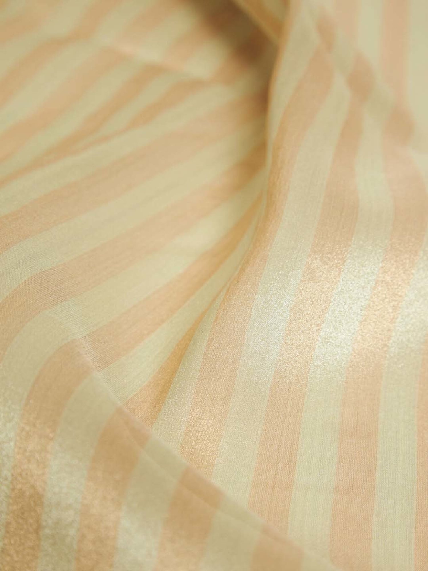 Taneira Beige Striped Saree With Unstitched Blouse