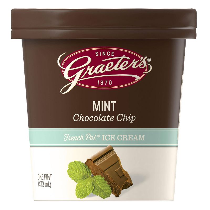 Graeter's Mint Chocolate Chip Ice Cream - 16oz