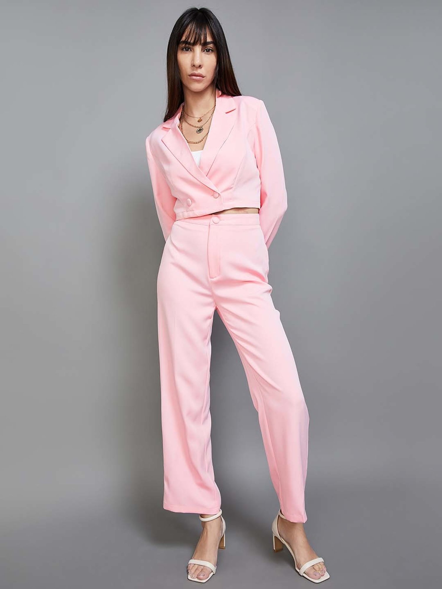 Code by Lifestyle Pink High Rise Pants