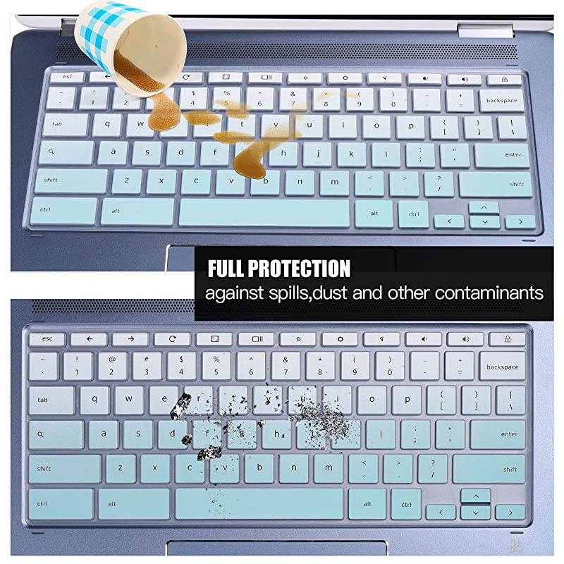 Cover Skins Compatible with Hp chromebook 14a G5,HP Chromebook X360 14" Touchscreen ,HP 2-in-1 14" Touchscreen Chromebook,HP Chromebook 14-DA 14B-CA Series(Ombre Hot Blue)