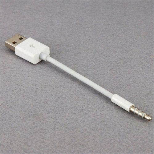 CHENYANG  3.5mm Male Audio AUX to USB 2.0 A Male adapter Charge Cable for Apple iPod Shuffle 4th Gen