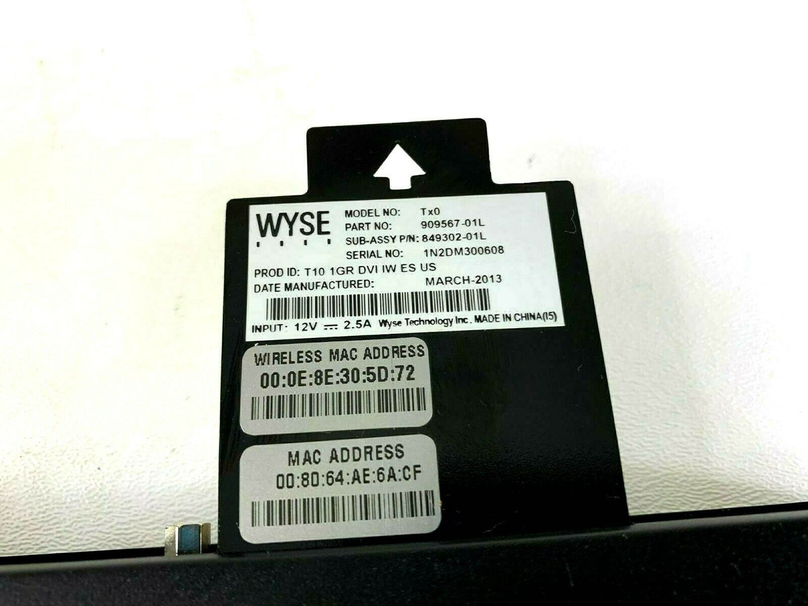 Lot of 3 Wyse Tx0 909567-01L Armada 510 1.0GHz 1GB Thin Client Wyse Thin OS