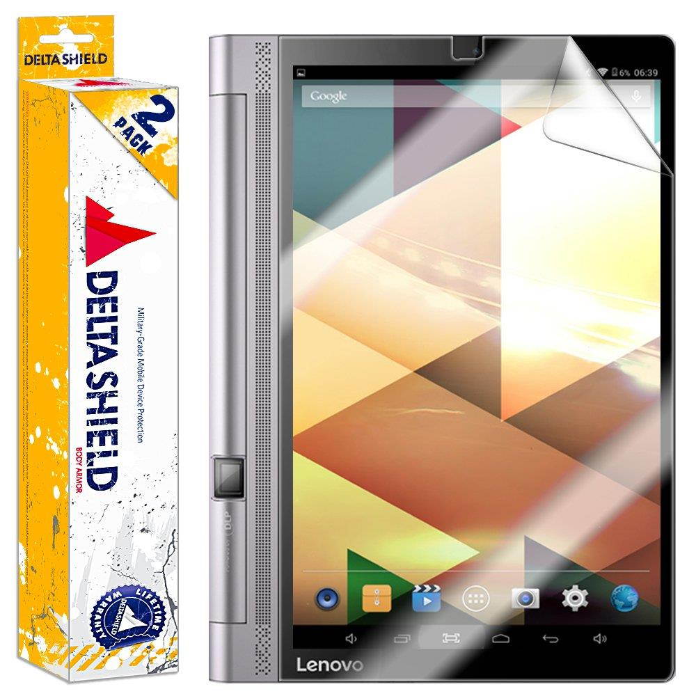 DeltaShield Screen Protector for Lenovo Yoga Tab 3 Pro (2-Pack) BodyArmor Anti-Bubble Military-Grade Clear TPU Film