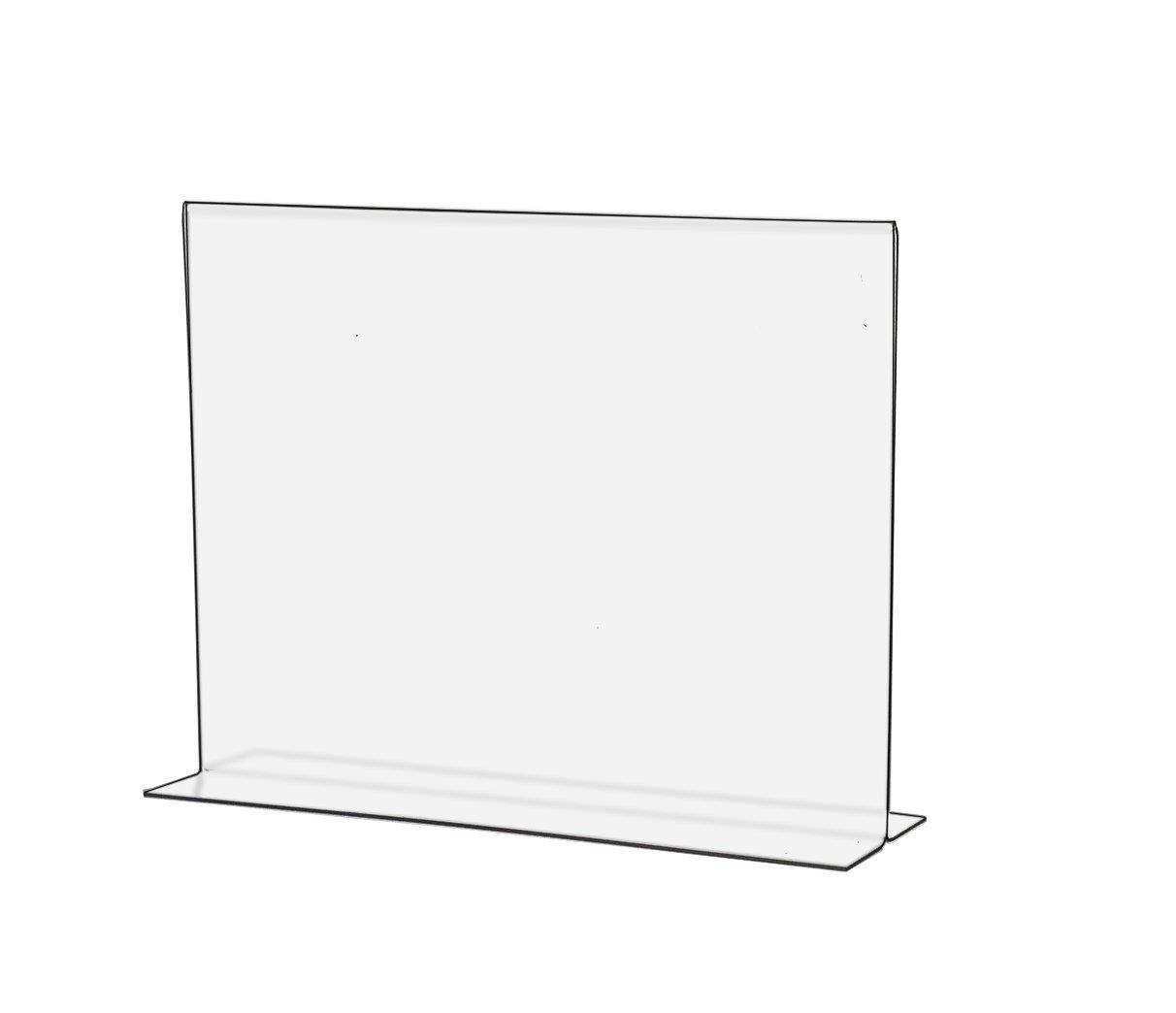 Marketing Holders 11"w x 8.5"h Clear Frame Easel, Horizontal