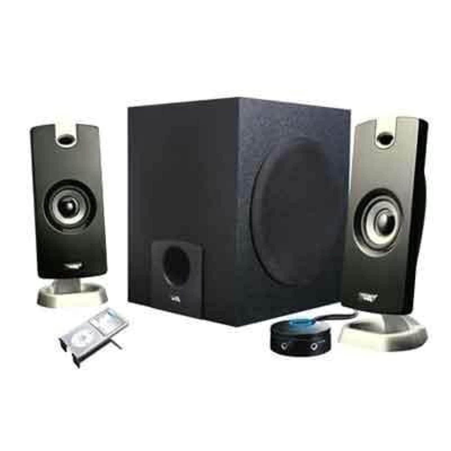 3 pc gaming speakers black