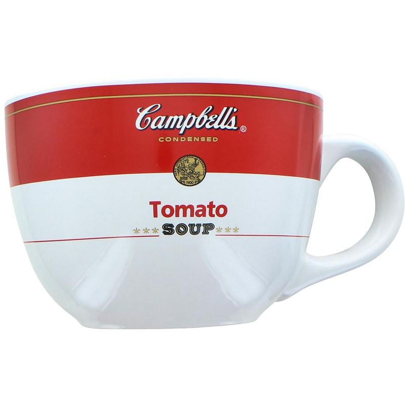 Silver Buffalo Campbell's Tomato Soup 24oz Ceramic Soup Mug