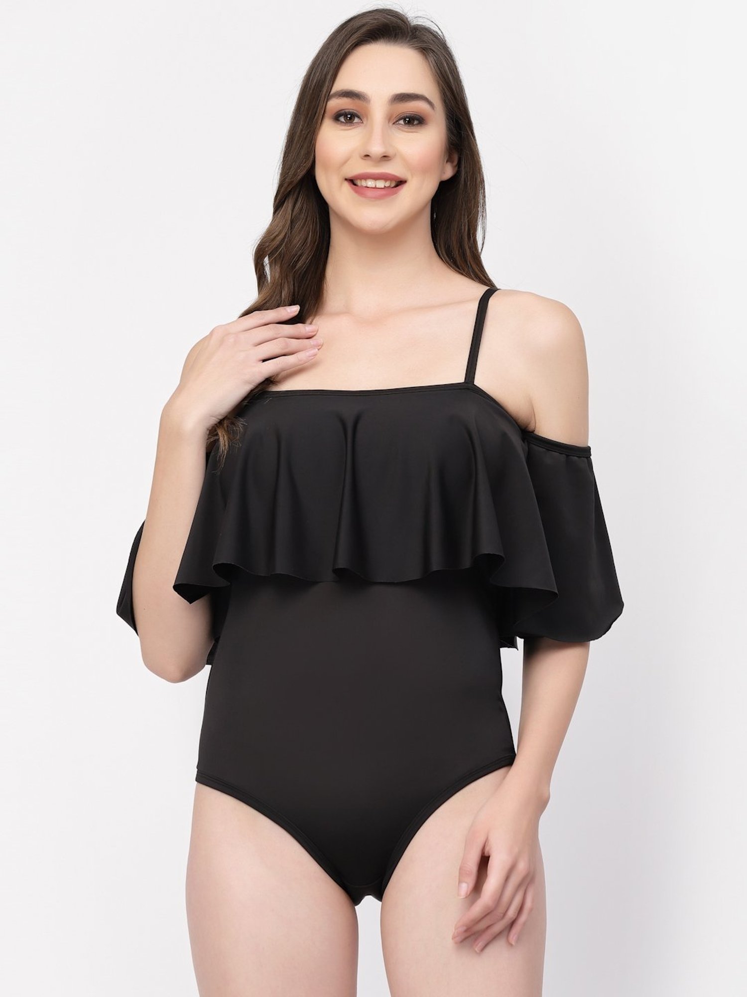 Cukoo Black Plain Swimwear