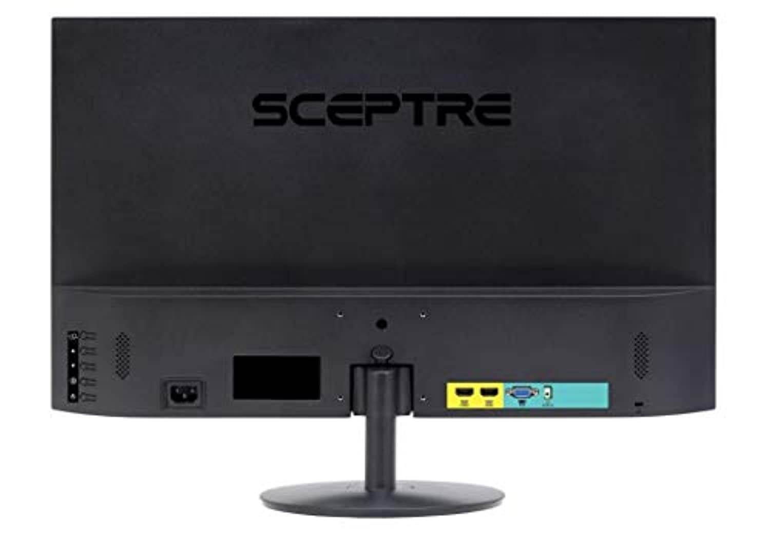 Sceptre E275W-1920 27" 75Hz Monitor HDMI VGA Build-In Speakers, Metal Black (E275W-1920V1)