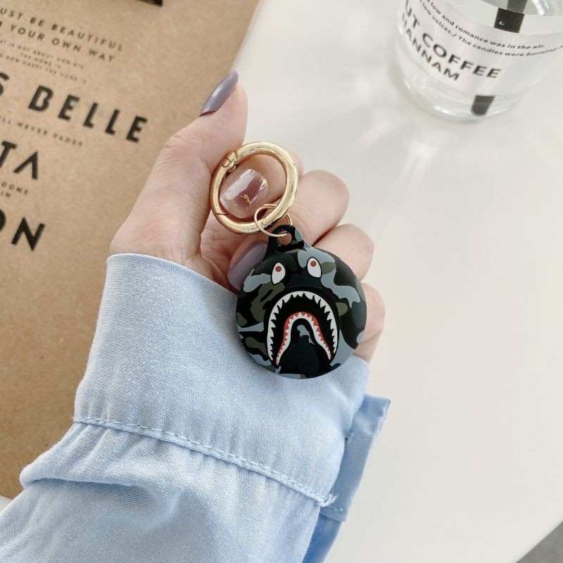 [6 PCS] Silicone Protective Case for AirTags, Tracker Lightweight Soft Protective Skin Cover Accessories with Key Chain Anti-Loss Design Compatible with Apple AirTags 2021