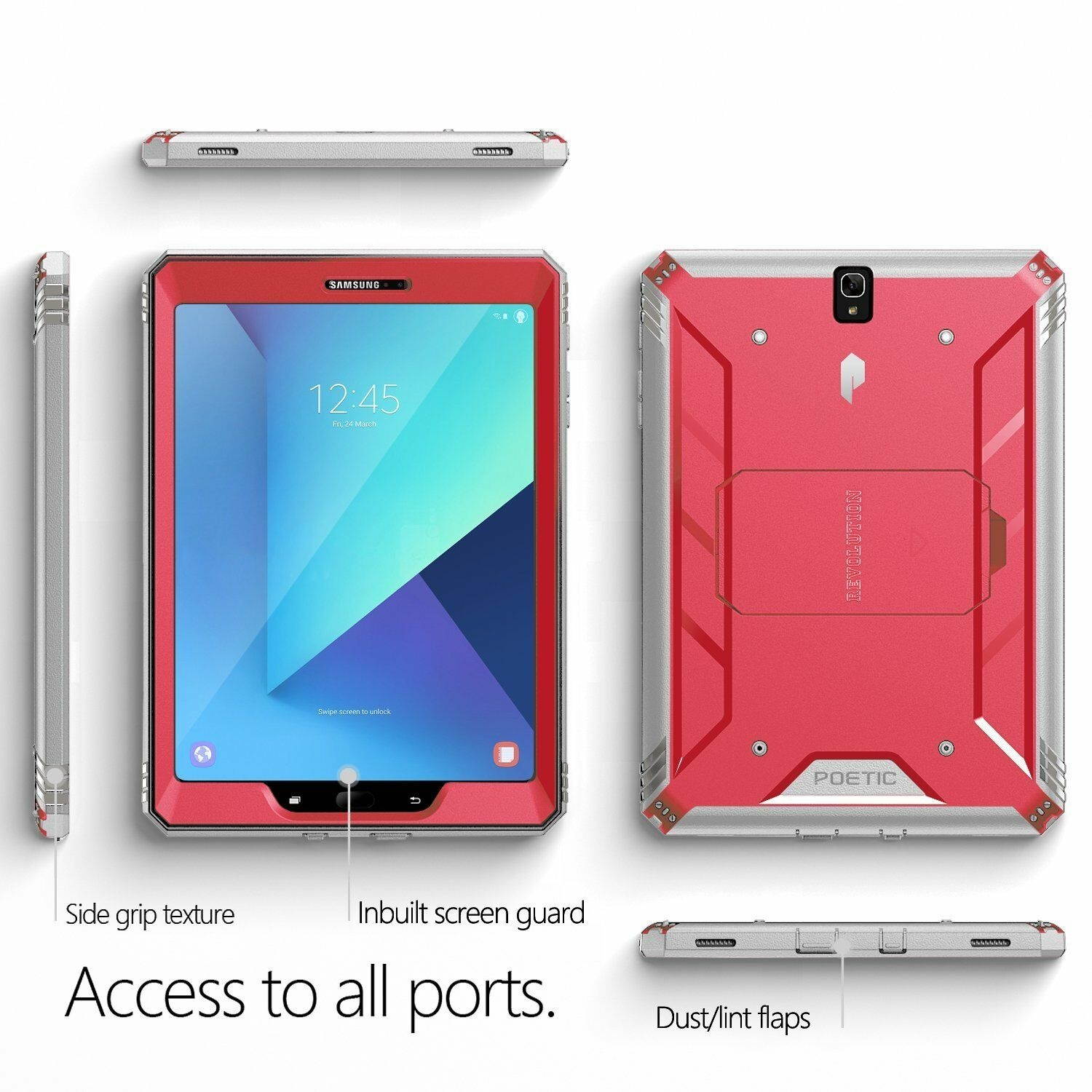 With Kick-stand Case For Samsung Galaxy Tab S3 9.7 Tablet Cover Pink