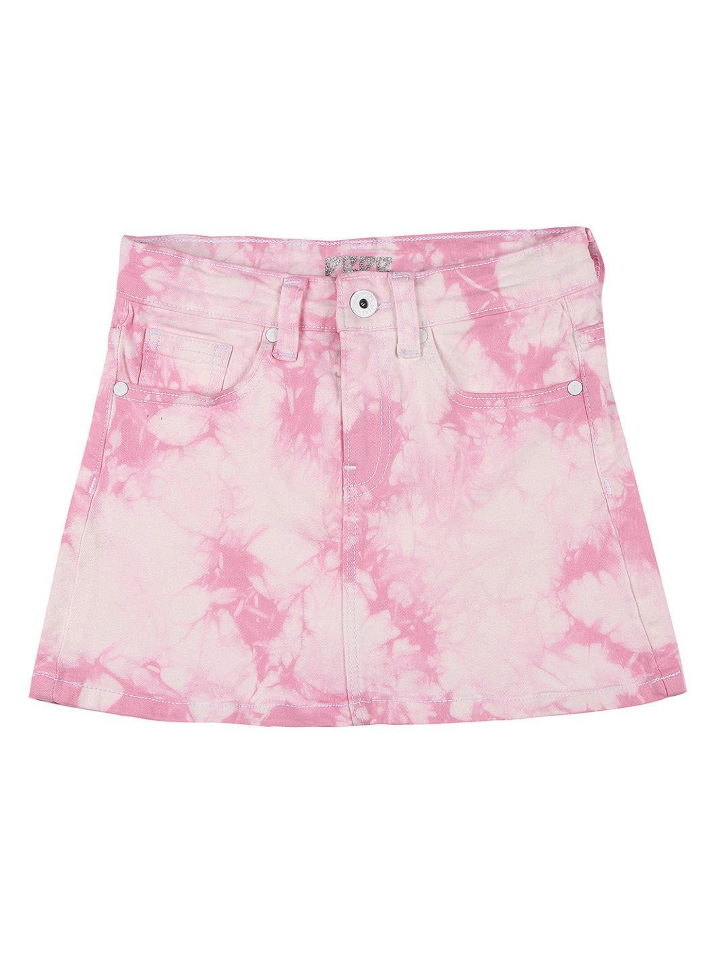 A Little Fable Kids Multicolor Solid Skirt