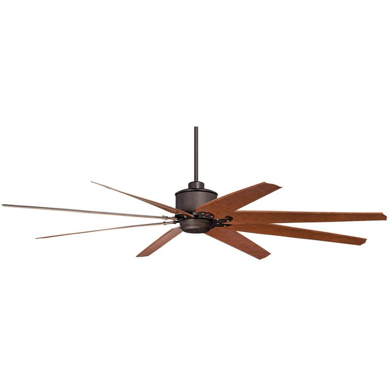 72" Casa Vieja Outdoor Ceiling Fan with Remote Control Large English Bronze Cherry Damp Rated for Patio Porch