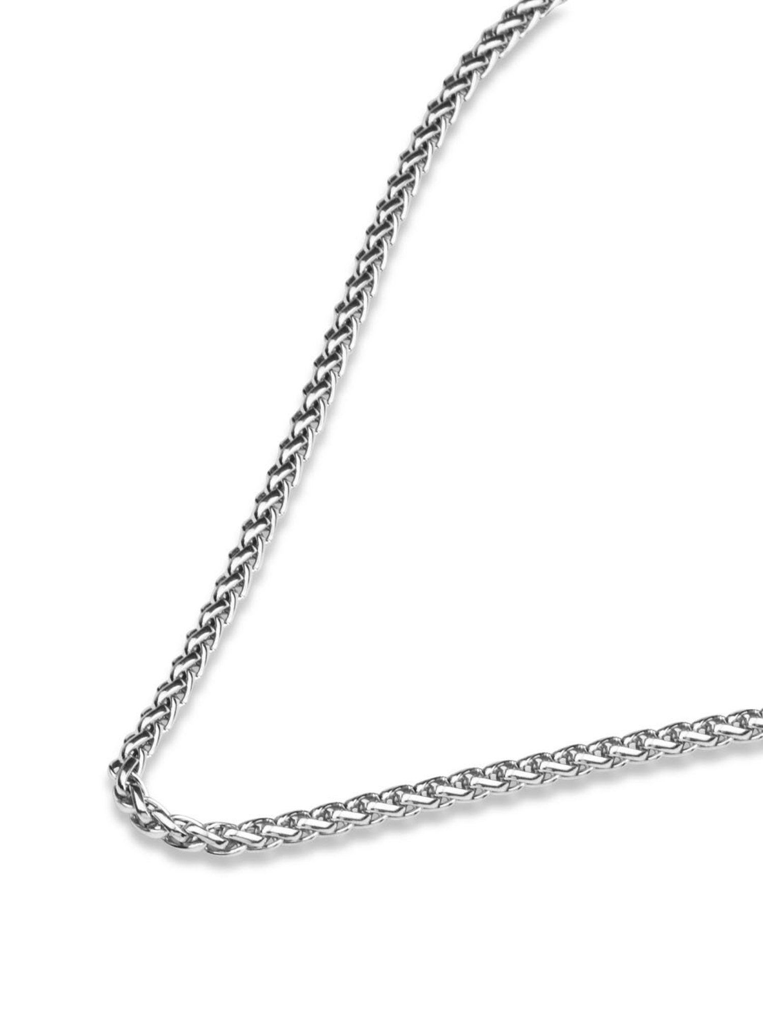 The Bro Code Silver-Plated Twisted Necklace For Men
