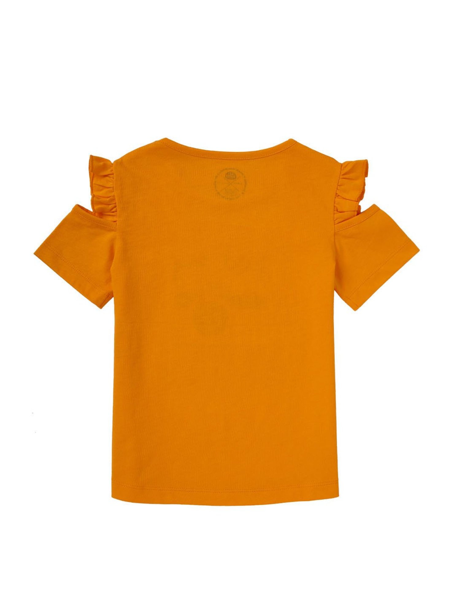 Cub McPaws Kids Orange Printed  Top