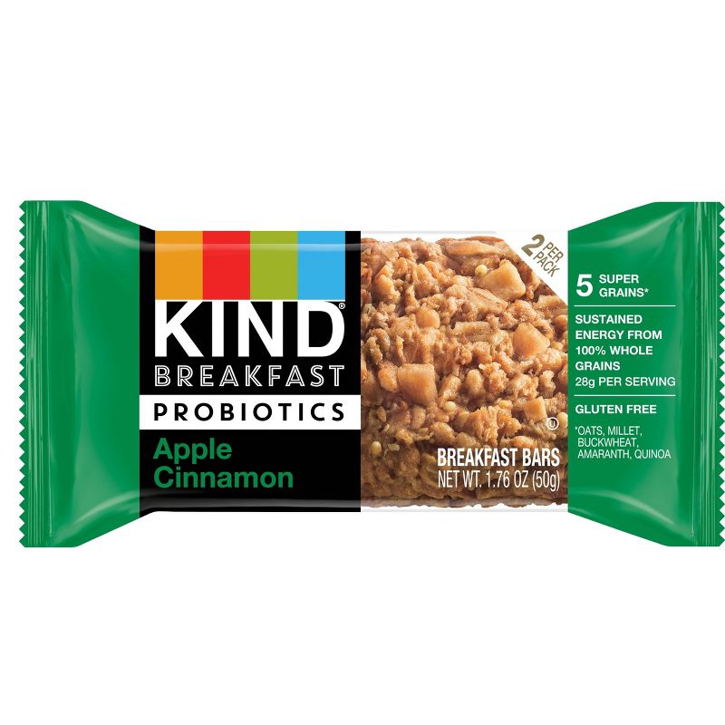 KIND Breakfast Probiotics Apple Cinnamon Bars - 7.1oz/8ct