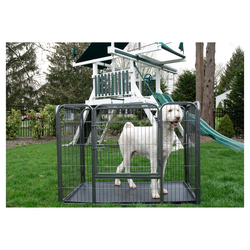 Heavy Duty Rectangle Tube pen Dog Cat Pet Training Kennel Crate - 28" Height