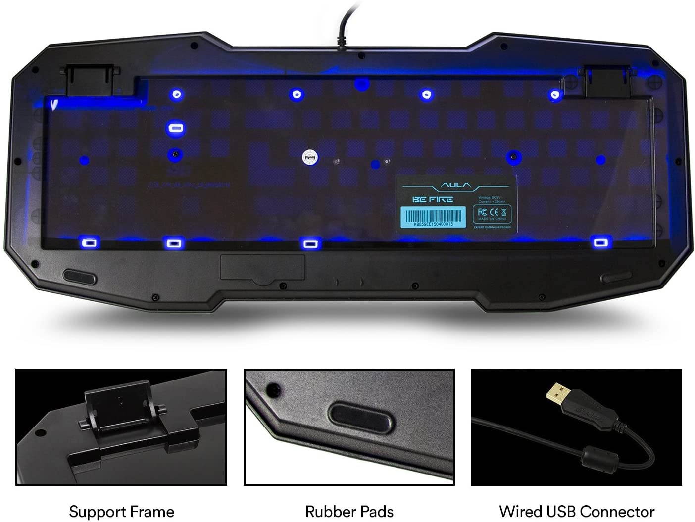 AULA LED Backlit Gaming Keyboard (3 Colorways)