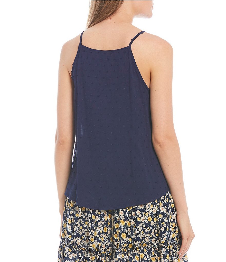 Blu Pepper Swiss Dot Tank Top