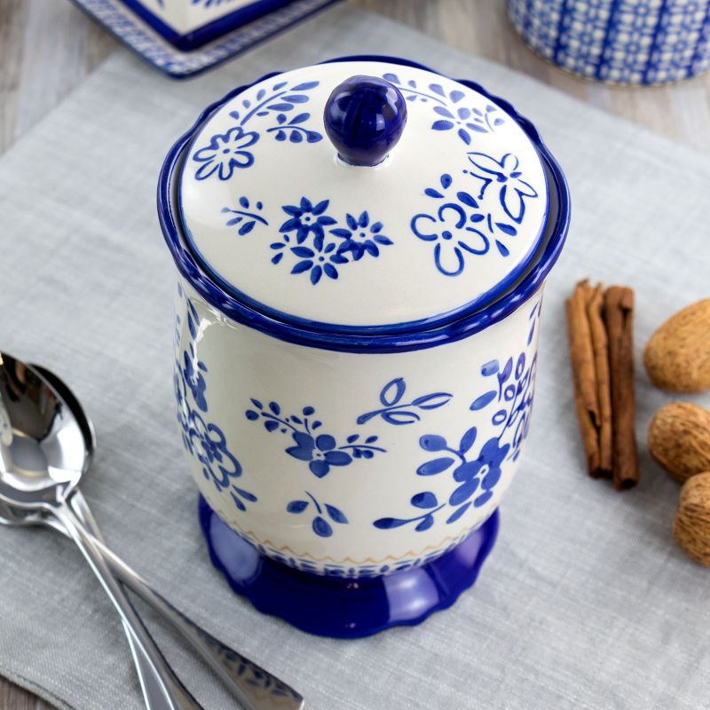 Meritage Botany 8.5 Inch Ceramic Cookie Jar with Lid