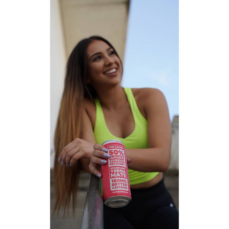 Clean Cause Sparkling Yerba Mate Watermelon Mint - 16 fl oz Can