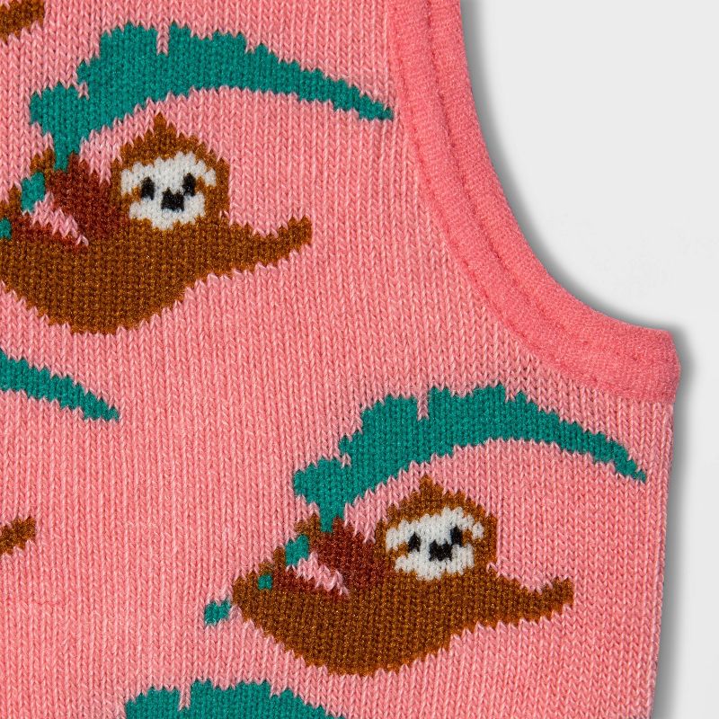 Women's Tropical Critters 3pk Liner Socks - Xhilaration™ Pink/Gray/Green 4-10