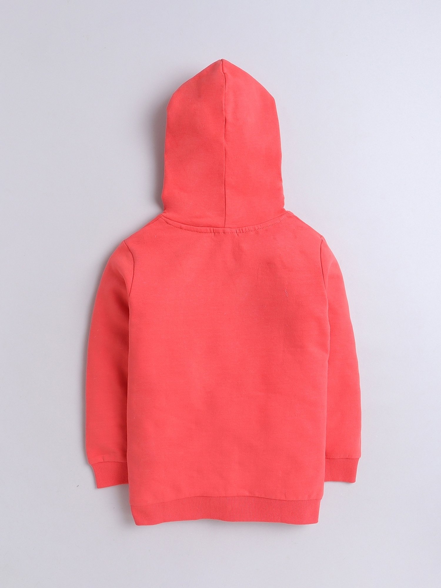 Bumzee Kids Coral Cotton Striped Sweatshirt