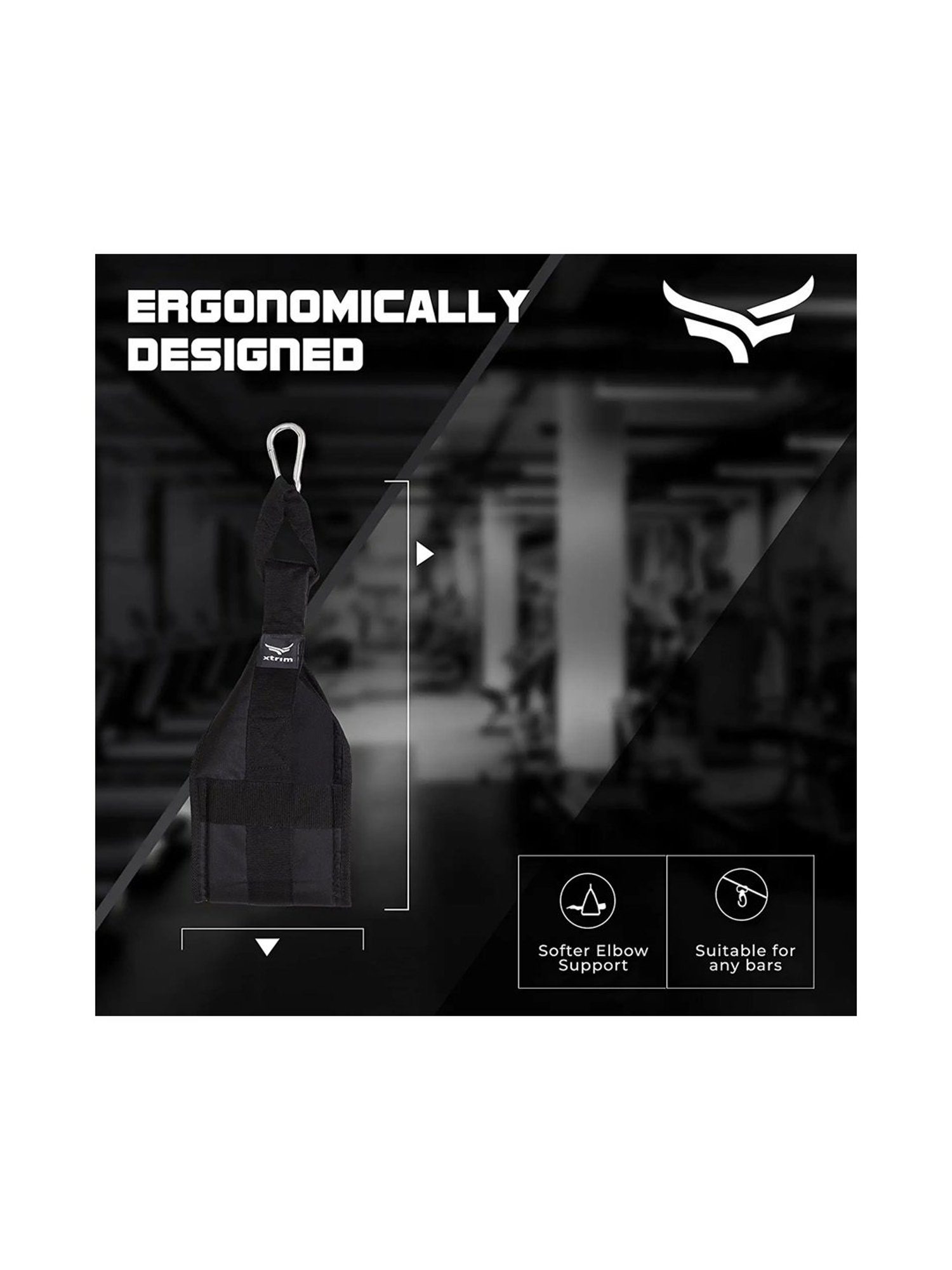 Xtrim Nylon-Padded Abs Sling (Core Black)