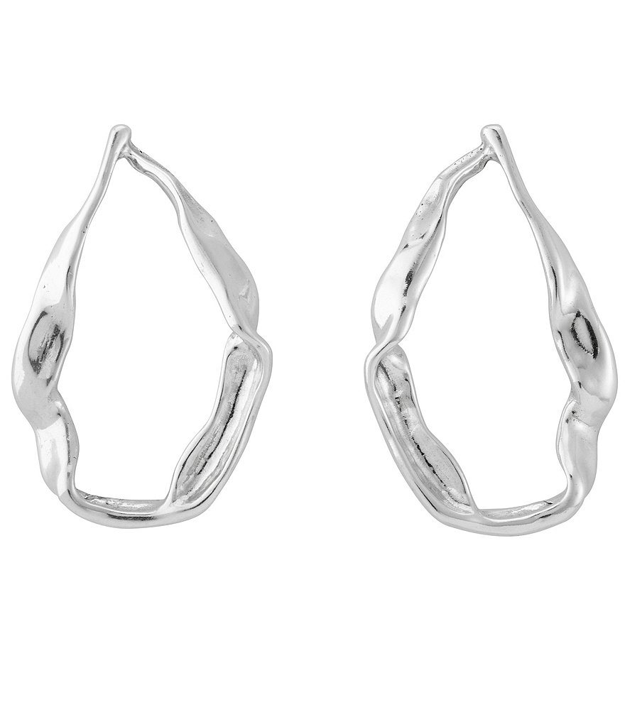 UNOde50 Tide Silver Hoop Earrings
