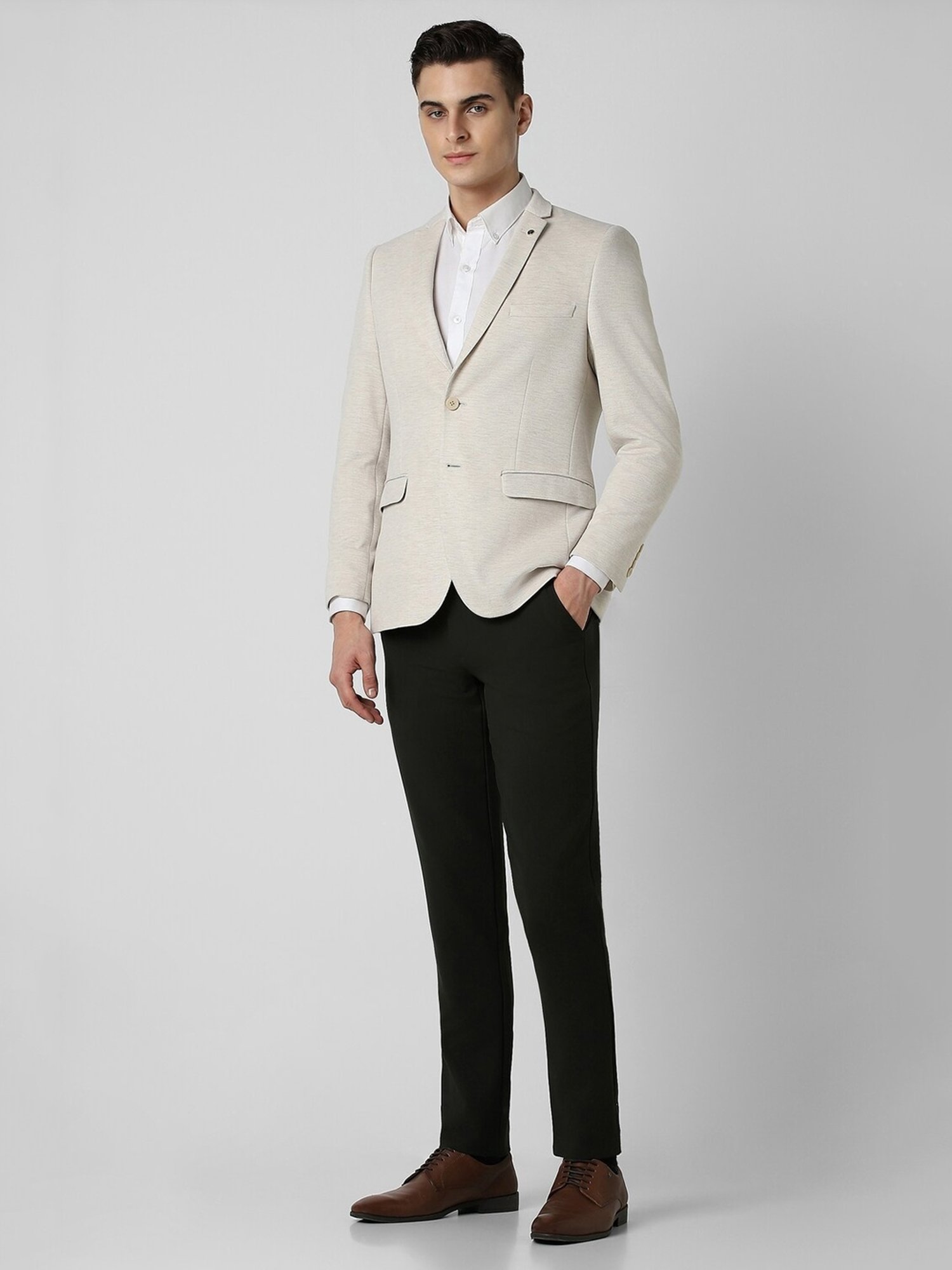 Vastramay Black Regular Fit Blazer