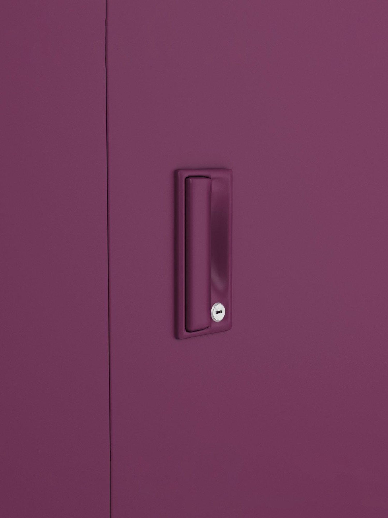 Godrej Interio Slimline Blend 3-Door Almirah, Textured Purple (1-Year Warranty, 1 Locker, 3 Drawers)