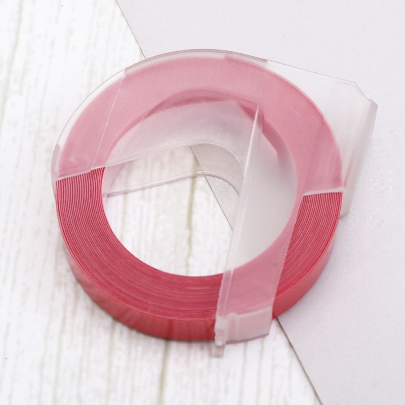 Stylish Label Tape 3D Printer Replacement Tape Embossing Manual Label Tape for Daily Use Label Printer (Yellow)