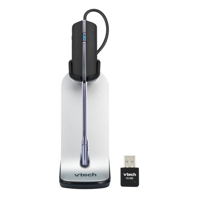 VTech VH6212 Convertible Office Wireless Headset with USB Softphone Dongle