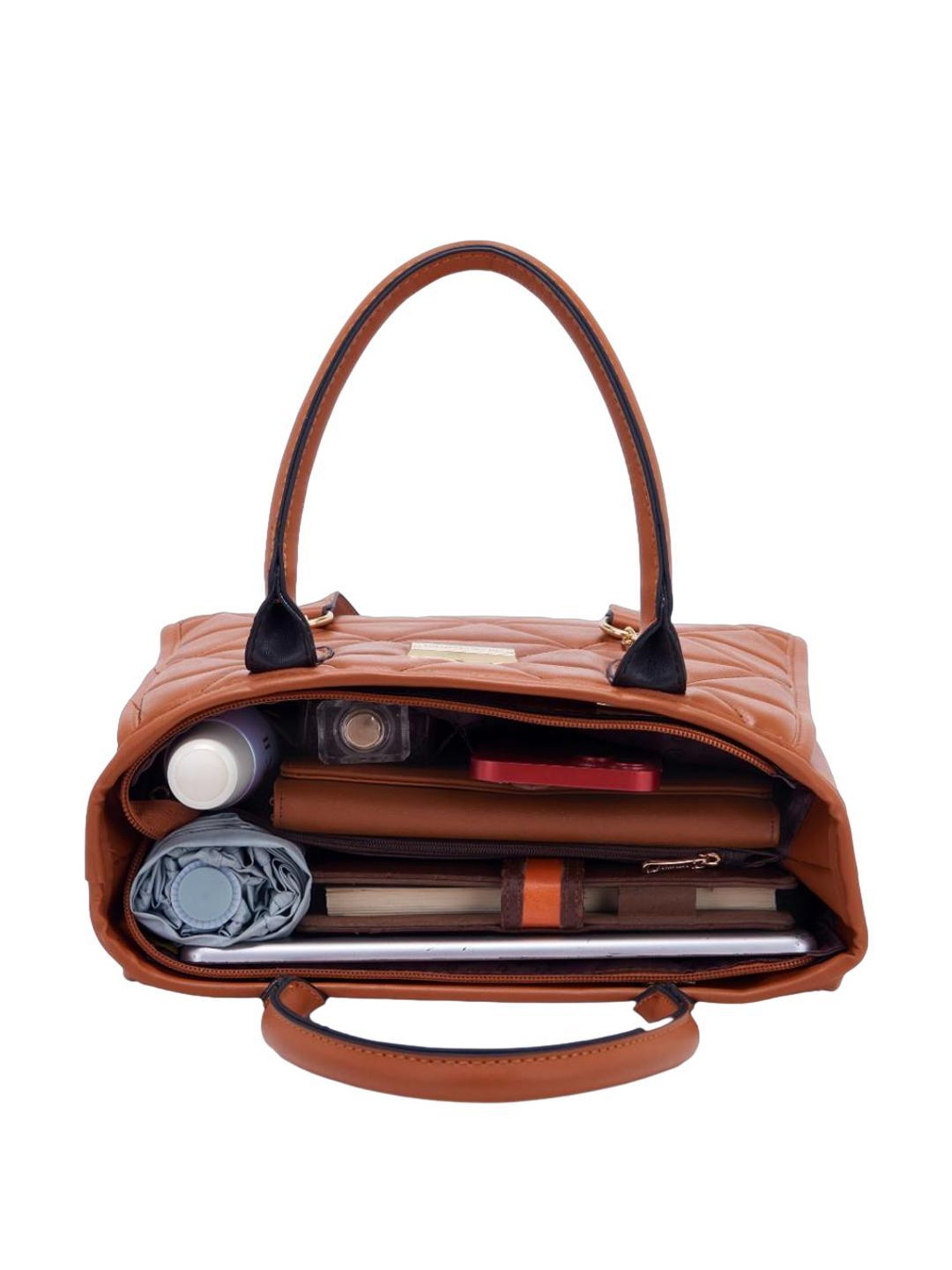 Pierre Cardin Brown Textured Handbag