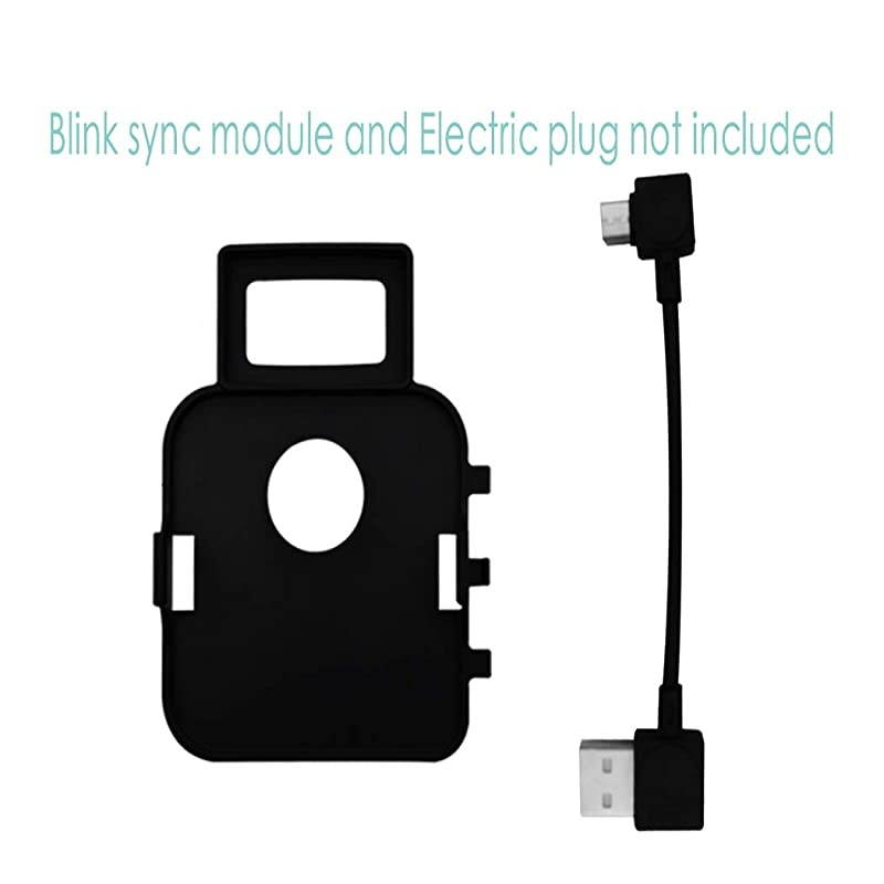 Bracket Holder for Blink XT Blink XT2 Outdoor and Indoor Security Camera ,Outlet Wall Mount Holder Stand for Blink Sync Module with Easy Mount and No Messy Wires (Black 2 Pack)