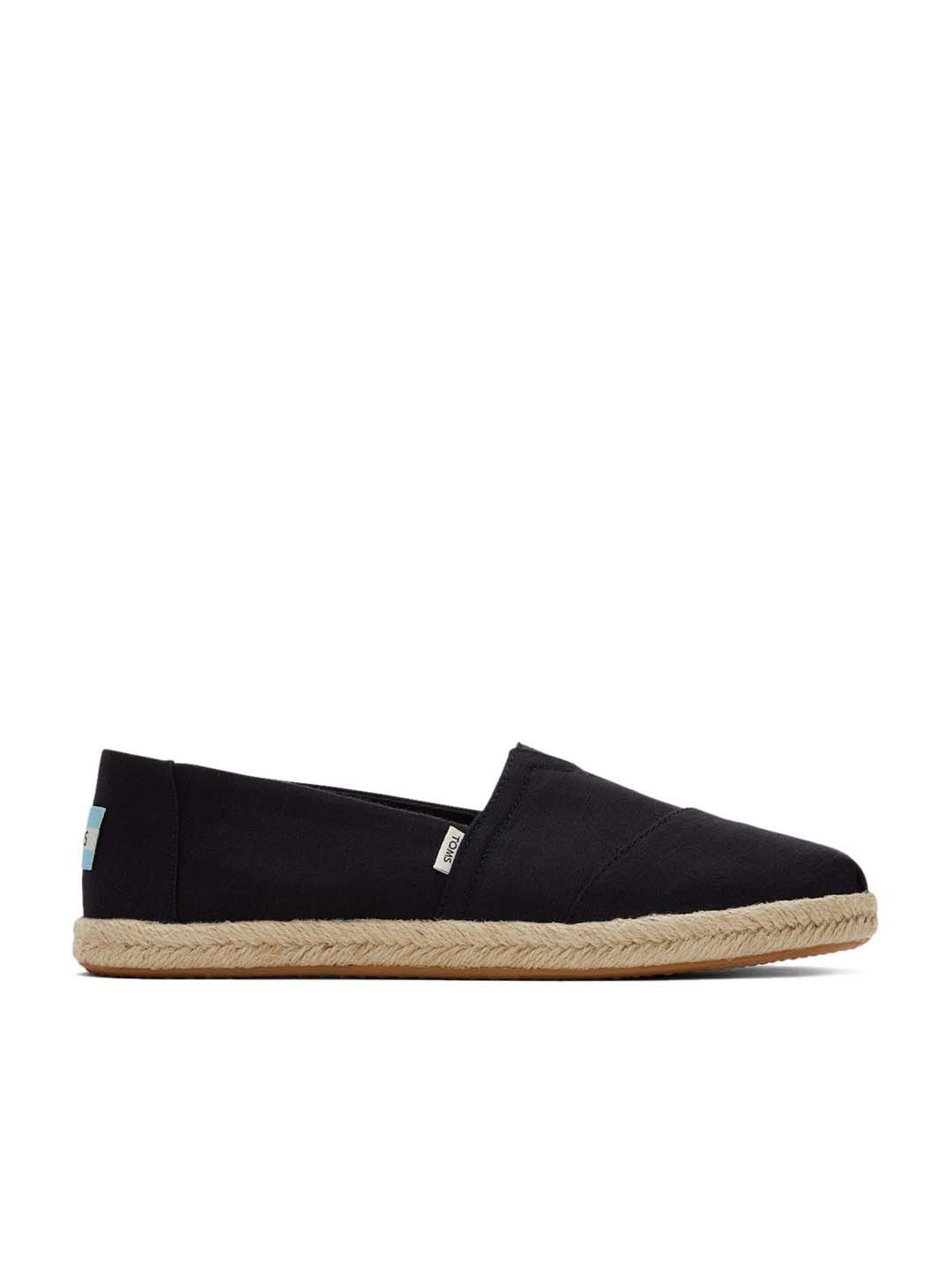 TOMS Women's Alpargata Rope Black Espadrille Shoes