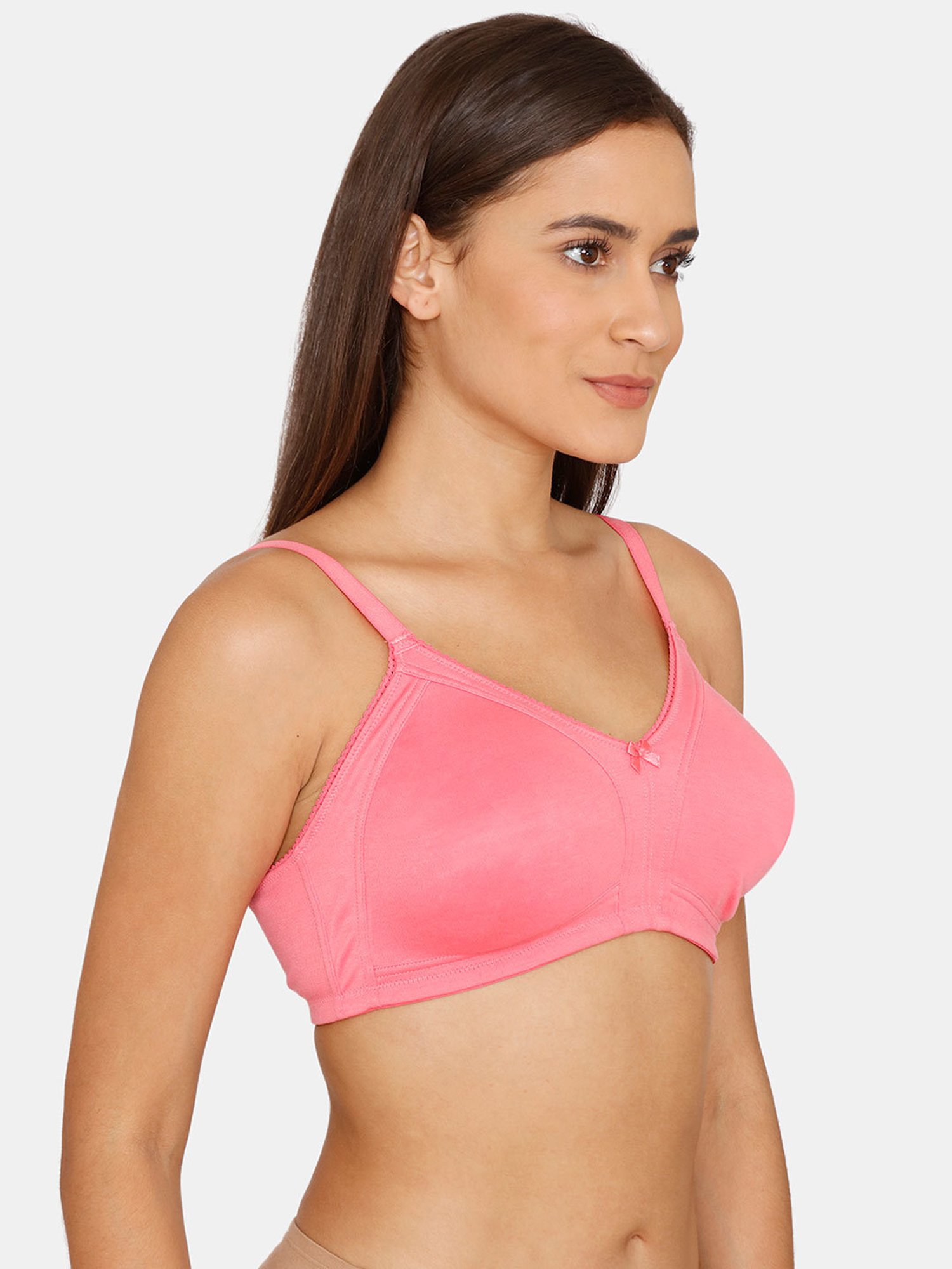 Rosaline by Zivame Pink Lemonade Non-wired Non-padded Full Coverage  Bra