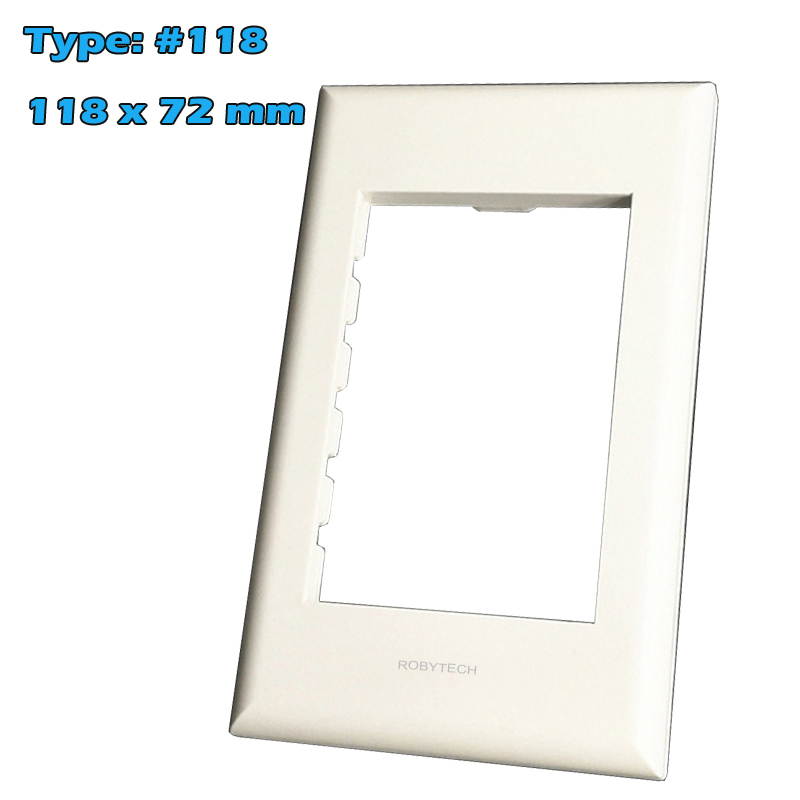 Wall Plate Cover with 3RCA +3.5 Earphone Modules Connectors Plug/Jack White Wall Mount Faceplate Holder for Cabling System