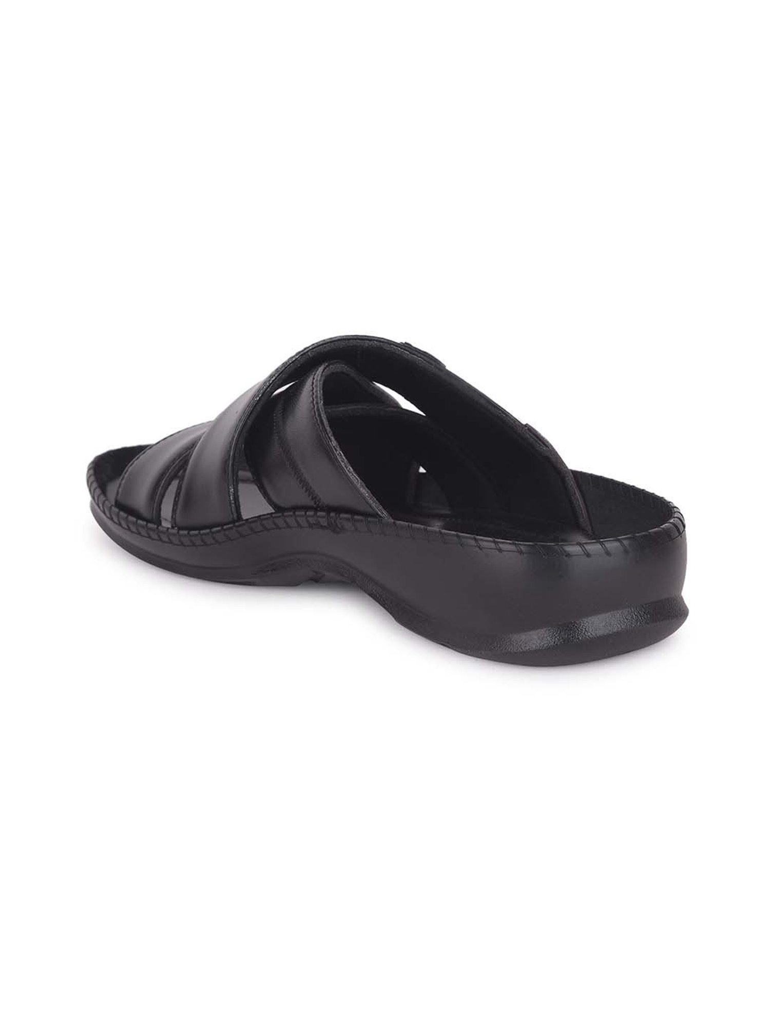Healers by Liberty Men's Black Cross Strap Sandals