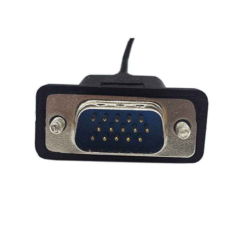 1ft VGA SVGA 15 Pin HD15 Male to Male Adapter Video Monitor Cable for PC Laptop TV Porjectormm