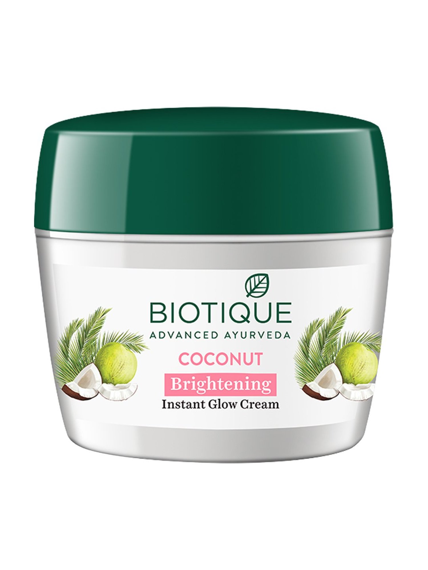 Biotique Coconut Brightening Instant Glow Cream - 175 gm