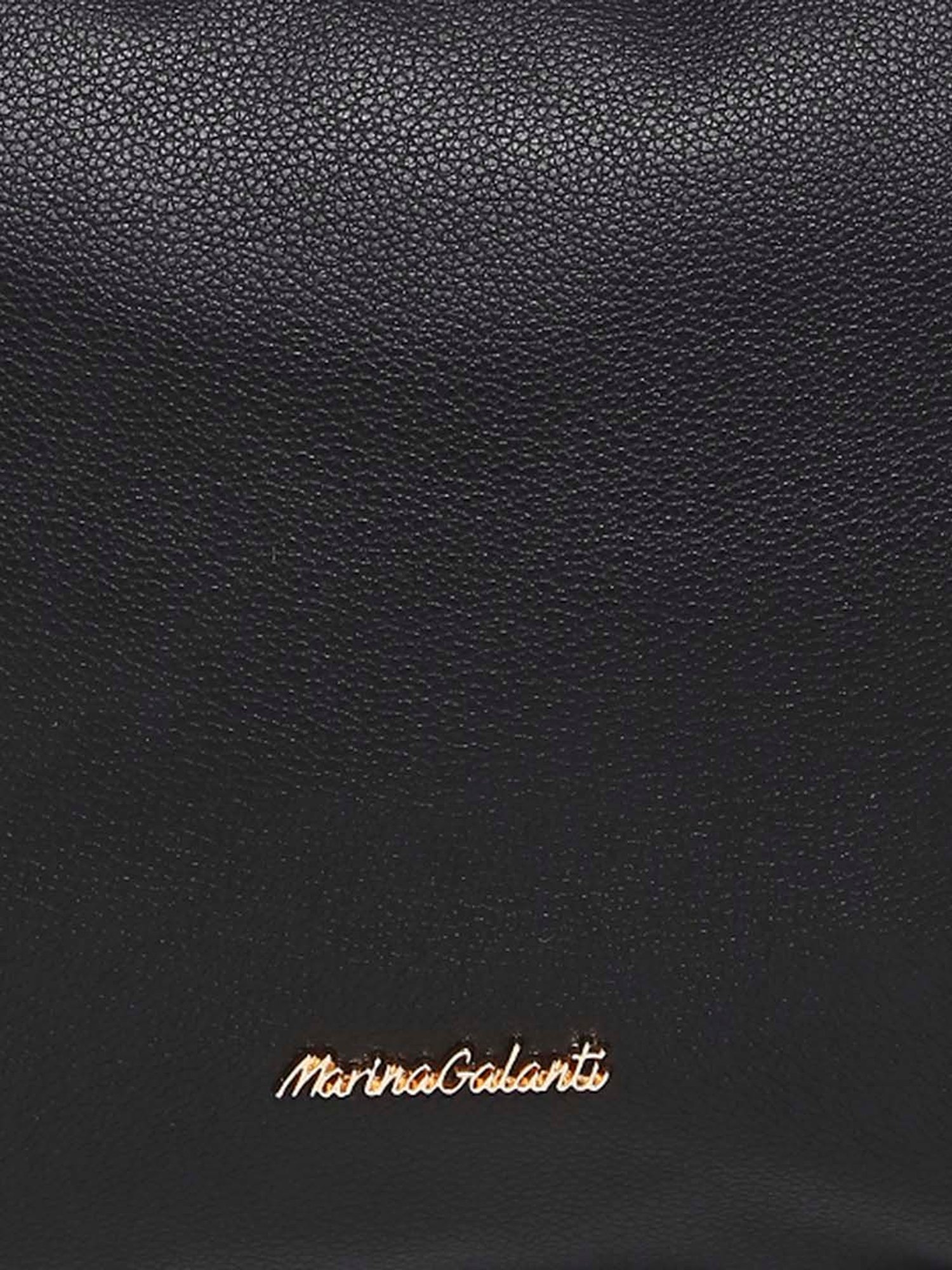 Marina Galanti Black Solid Medium Hobo Handbag